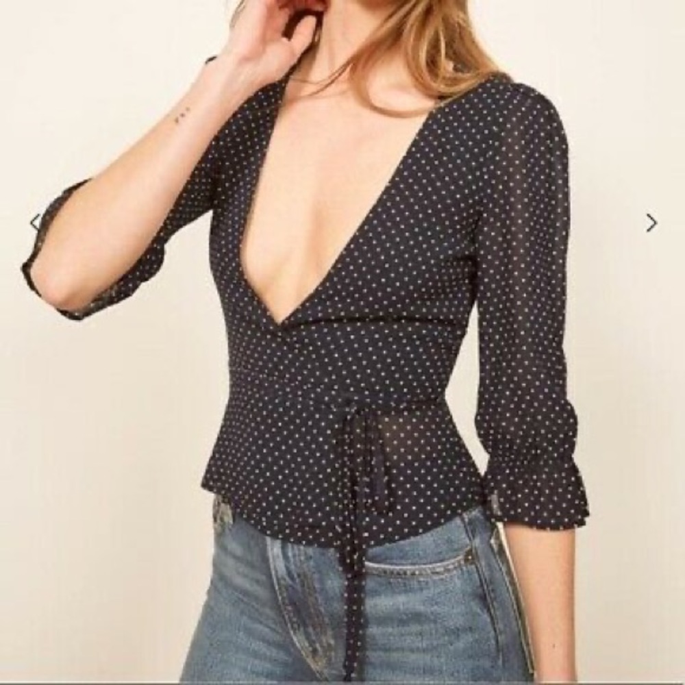 Reformation Emma Wrap Top XS (0/2)